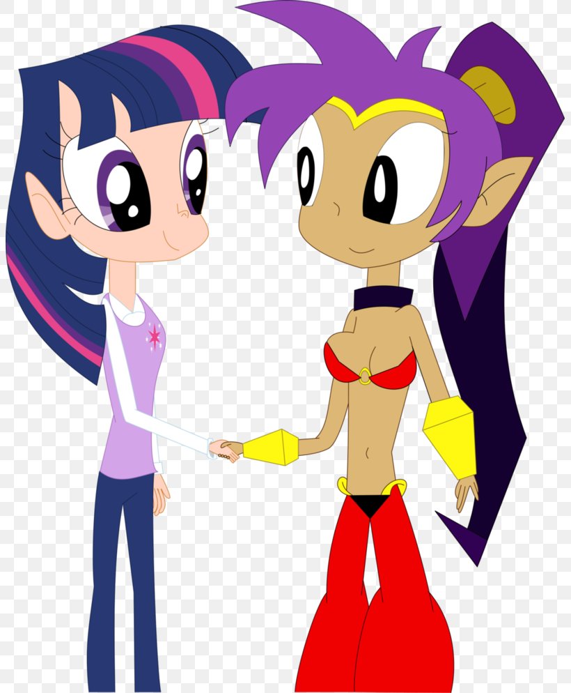 Shantae: Half-Genie Hero Twilight Sparkle Fluttershy WayForward Technologies, PNG, 803x994px, Watercolor, Cartoon, Flower, Frame, Heart Download Free