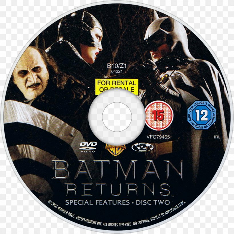 Batman Returns Blu-ray Disc DVD Warner Home Video, PNG, 1000x1000px, Batman Returns, Batman, Batman Film Series, Bluray Disc, Compact Disc Download Free