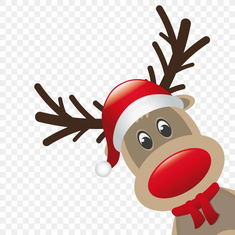 Rudolph Reindeer Santa Claus Christmas Card, PNG, 2709x2709px, Rudolph, Child, Christmas, Christmas Card, Christmas Decoration Download Free
