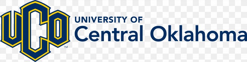 University Of Central Oklahoma Central Oklahoma Bronchos Football Logo Oklahoma City Metropolitan Area, PNG, 3186x812px, University Of Central Oklahoma, Area, Banner, Blue, Brand Download Free