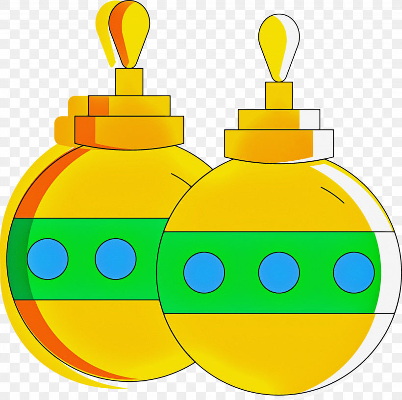 Christmas Globe Christmas Bulbs, PNG, 3000x2986px, Christmas Globe, Christmas Bulbs, Emoticon, Water Bottle, Yellow Download Free
