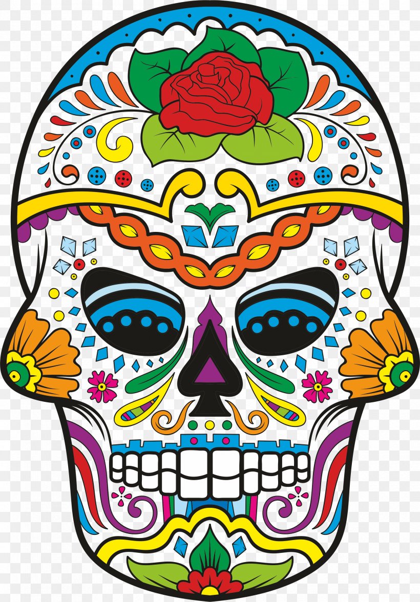 La Calavera Catrina Skull Mexican Cuisine Wall Decal, PNG, 2380x3414px, Calavera, Art, Bone, Calaveras Skull, Candy Download Free
