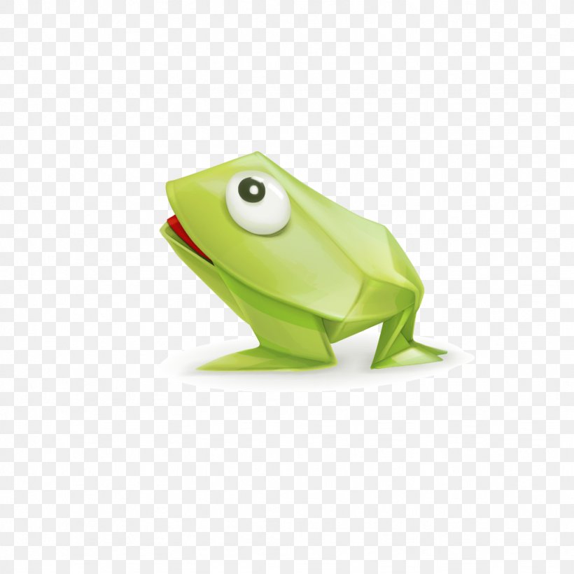 Origami Illustration, PNG, 1024x1024px, Origami, Amphibian, Art, Fauna, Frog Download Free