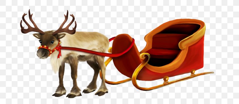 Santa Claus Reindeer Rudolph Clip Art Sled, PNG, 698x359px, Santa Claus, Antler, Christmas Day, Deer, Fictional Character Download Free
