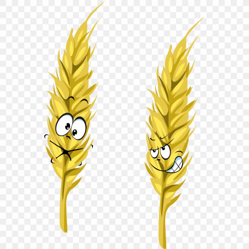 Wheat Cartoon Ear, PNG, 945x945px, Wheat, Cartoon, Cereal, Commodity, Drawing Download Free
