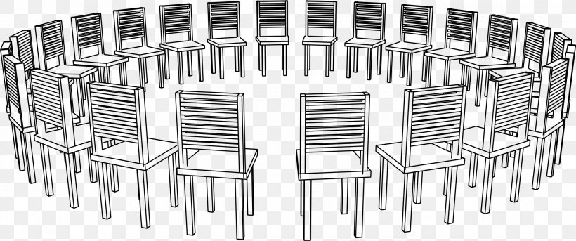 Chair Table, PNG, 2339x979px, Chair, Black And White, Furniture, Material, Pdf Download Free