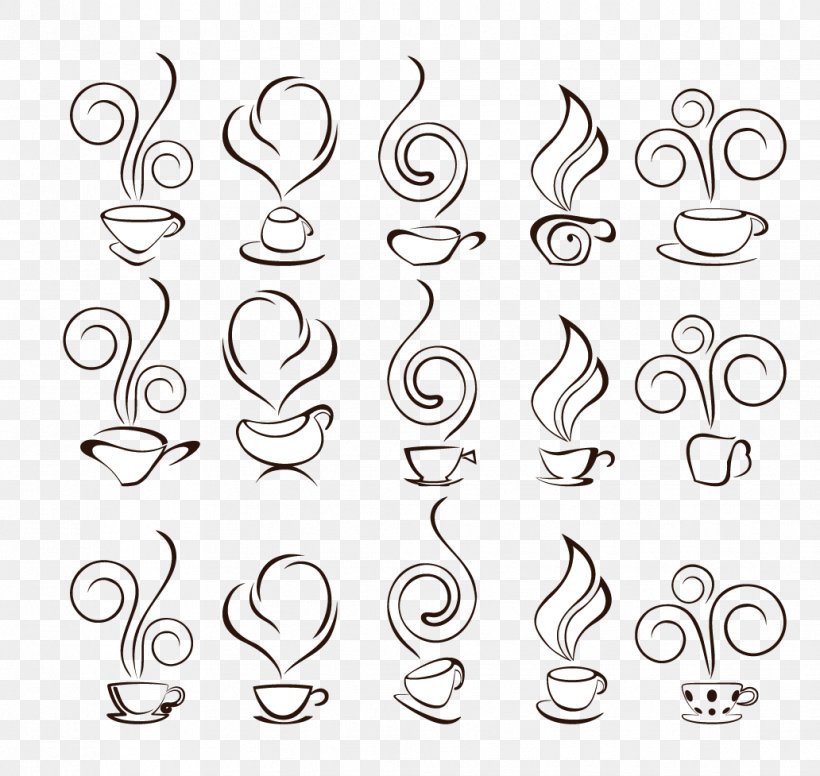 Coffee Cup Espresso Tea, PNG, 1032x977px, Coffee, Black And White, Body Jewelry, Cafe, Coffee Cup Download Free