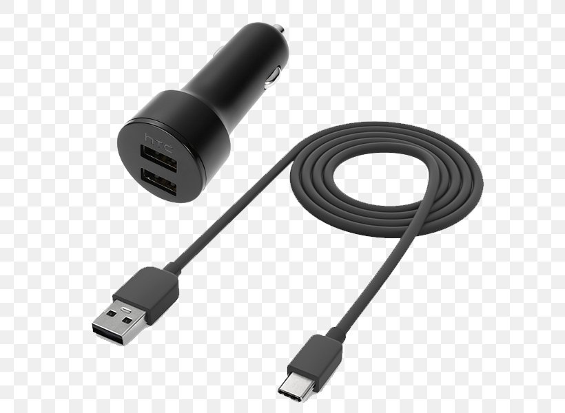 HTC 10 HTC U11 Battery Charger USB-C, PNG, 600x600px, Htc 10, Ac Adapter, Adapter, Battery Charger, Cable Download Free