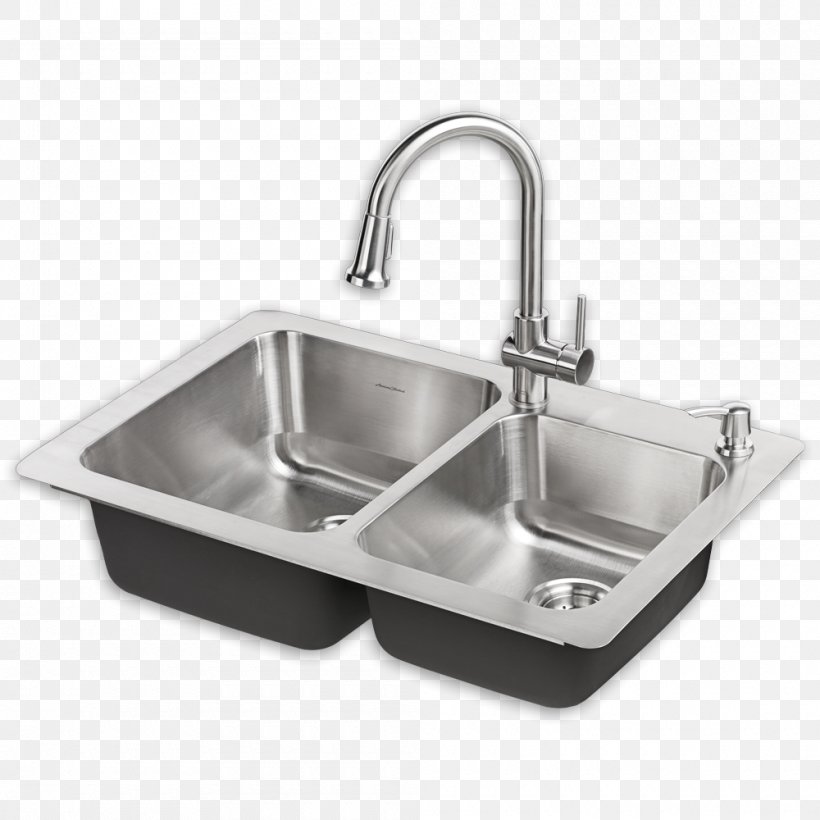 Sink Tap Kitchen American Standard Brands Bathtub, PNG, 1000x1000px, Tap, American Standard Brands, Bathroom Sink, Brushed Metal, Cabinetry Download Free