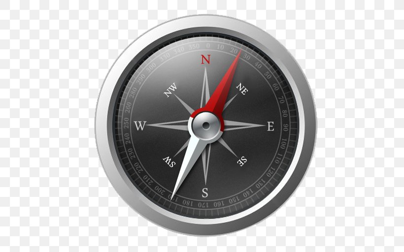 Compass Android, PNG, 512x512px, Compass, Android, Clock, Compass Rose, Gauge Download Free