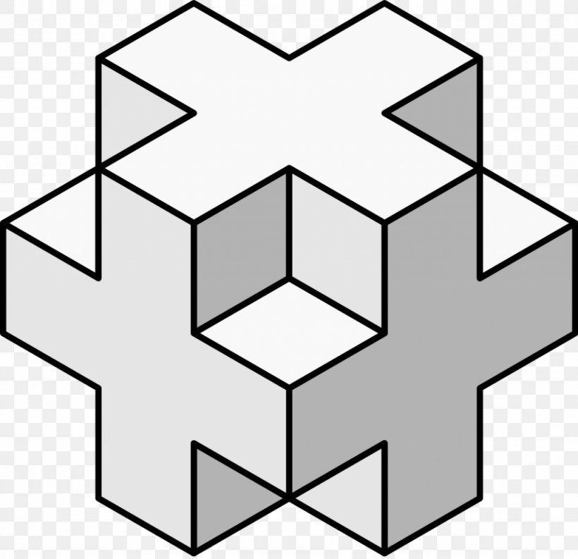 Penrose Triangle Isometric Projection Optical Illusion Necker Cube, PNG, 1024x991px, Penrose Triangle, Area, Art, Artwork, Ball Download Free