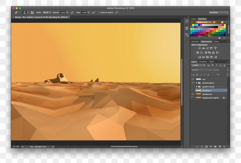 Colour Banding Gradient Skybox Desert, PNG, 2914x1974px, Colour Banding, Bit, Brand, Color, Color Gradient Download Free