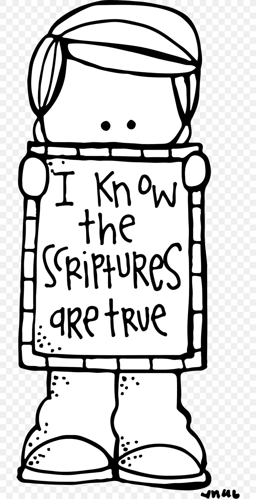 I Know The Scriptures Are True Bible The Church Of Jesus Christ Of Latter-day Saints Clip Art, PNG, 716x1600px, I Know The Scriptures Are True, Area, Art, Bible, Black And White Download Free