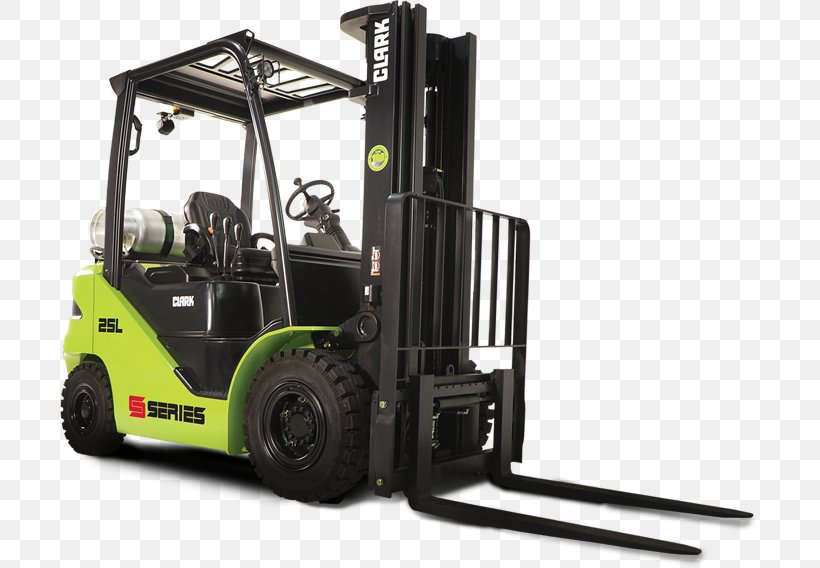 Forklift Clark Material Handling Company Diesel Fuel Asbud, PNG, 700x568px, Forklift, Autogas, Automotive Tire, Clark Material Handling Company, Diesel Fuel Download Free
