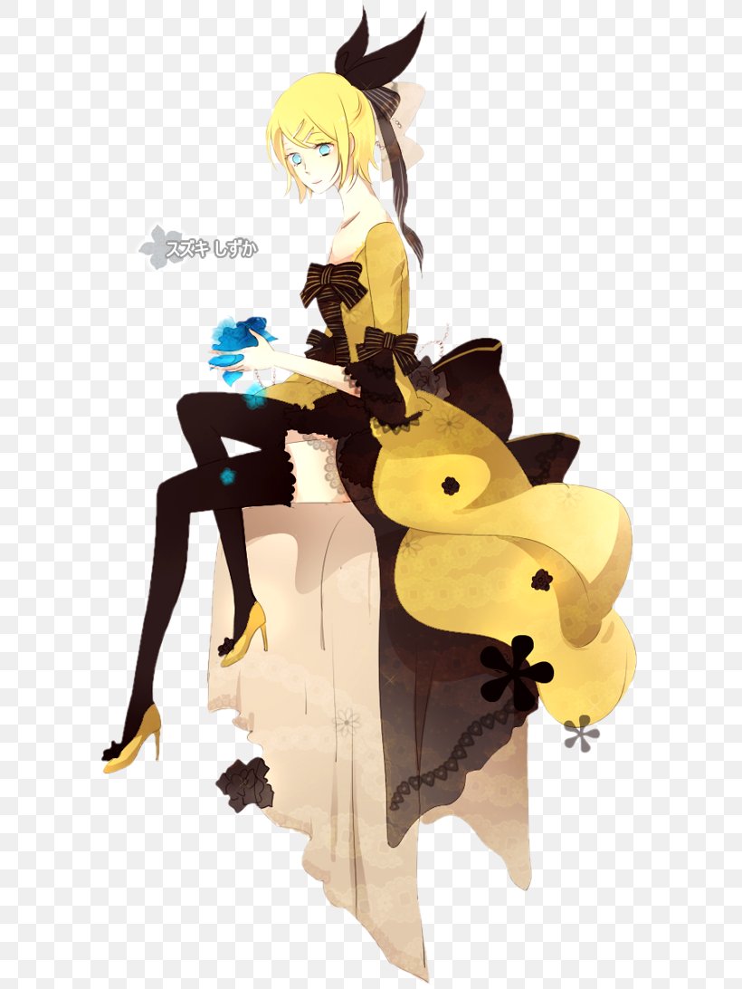 Imageboard Story Of Evil Kagamine Rin/Len, PNG, 603x1092px, Watercolor, Cartoon, Flower, Frame, Heart Download Free