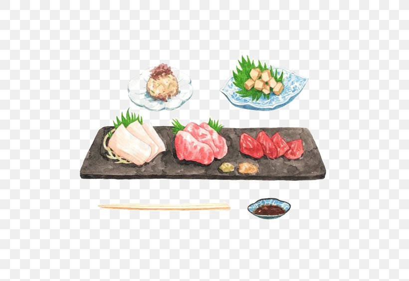 Japanese Cuisine Sushi Sashimi Illustration, PNG, 564x564px, Japan, Art, Asian Food, Basashi, Cuisine Download Free