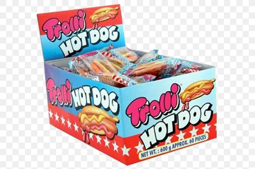 Taffy Gummi Candy Hot Dog Hamburger Trolli, PNG, 600x545px, Taffy, Candy, Confectionery, Convenience Food, Flavor Download Free