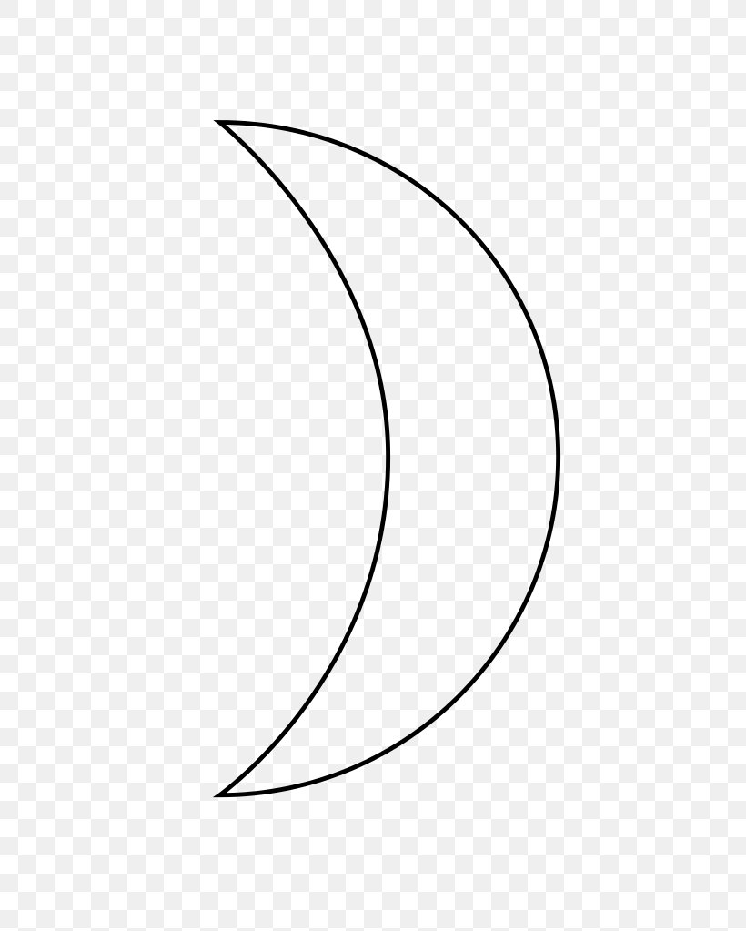 Line Art Circle Crescent Point Angle, PNG, 731x1023px, Line Art, Area, Black, Black And White, Crescent Download Free