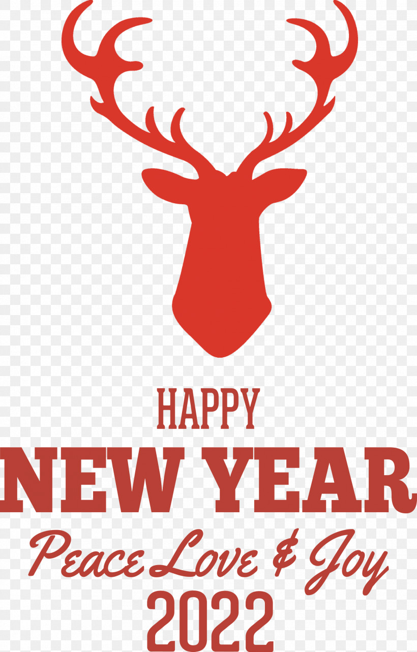 New Year 2022 Happy New Year 2022, PNG, 1917x3000px, Reindeer, Antler, Biology, Geometry, Line Download Free