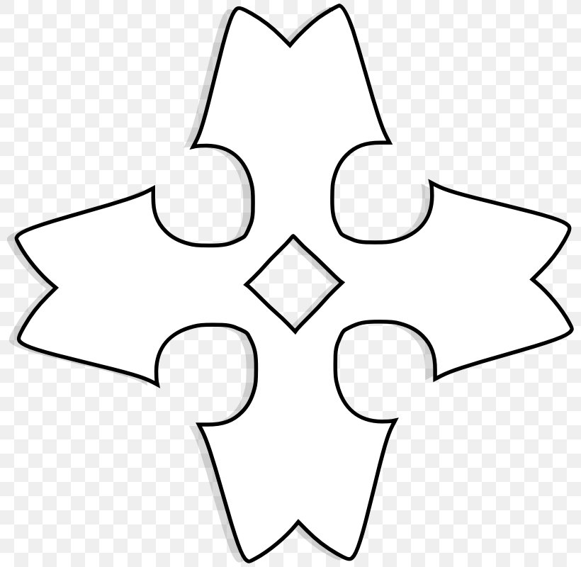Christian Cross Crosses In Heraldry Clip Art, PNG, 800x800px, Christian Cross, Area, Artwork, Black, Black And White Download Free