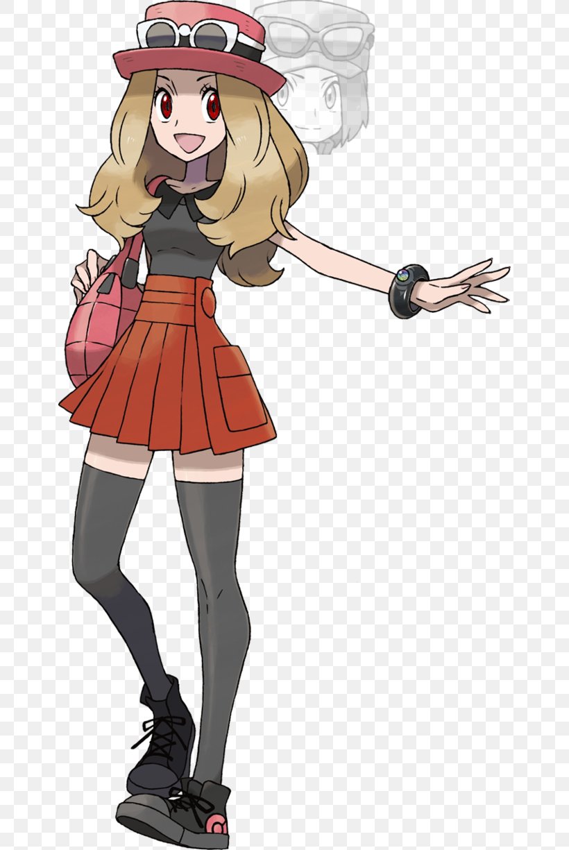 Pokémon X And Y Serena Ash Ketchum Clemont Pikachu, PNG, 652x1225px, Watercolor, Cartoon, Flower, Frame, Heart Download Free