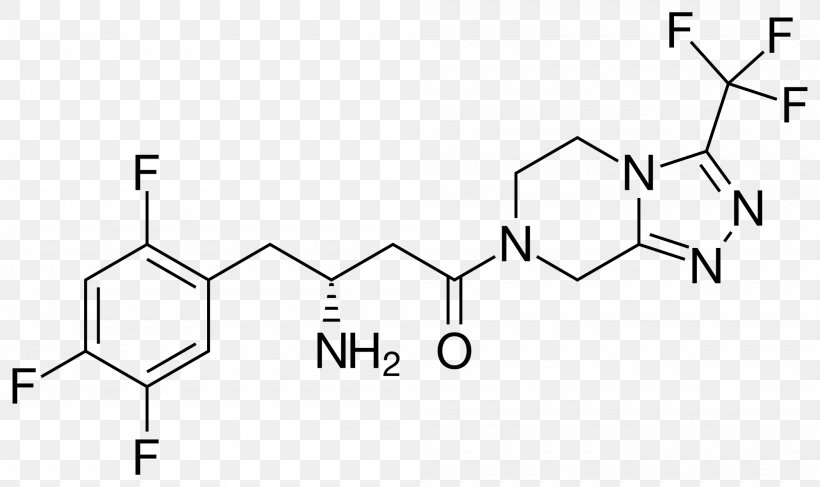 Sitagliptin Dipeptidyl Peptidase-4 Inhibitor Anti-diabetic Medication Pharmaceutical Drug, PNG, 2000x1188px, Sitagliptin, Alogliptin, Antidiabetic Medication, Area, Black And White Download Free
