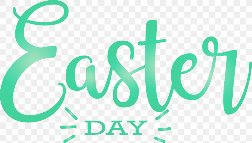 Text Green Font Logo, PNG, 3000x1711px, Easter Day, Green, Happy Easter Day, Logo, Paint Download Free