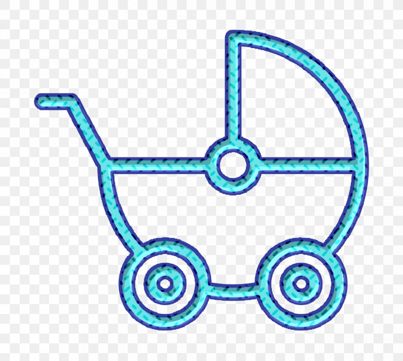 Baby Carriage Icon Baby Icon Crib Icon, PNG, 1244x1118px, Baby Icon, Aqua M, Crib Icon, Drawing, Line Download Free