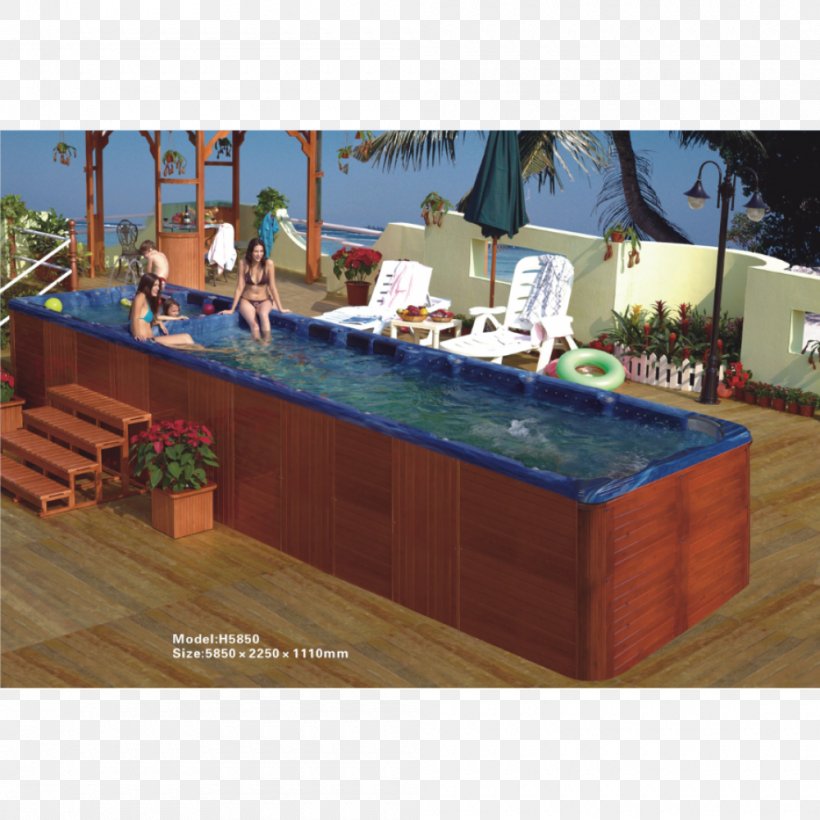 Hot Tub Swimming Pool Swimming Machine Spa, PNG, 1000x1000px, Hot Tub, Amenity, Bathtub, Deck, Fitness Centre Download Free