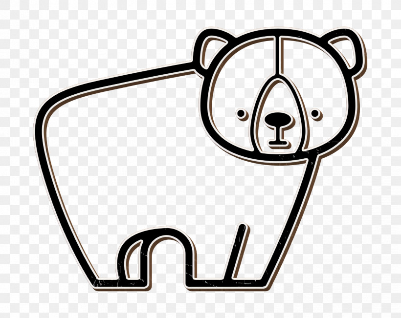 Bear Icon Forest Animals Icon, PNG, 1238x984px, Bear Icon, American Black Bear, Animal Track, Bears, Dog Download Free