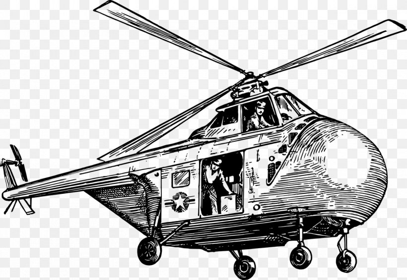 Helicopter Rotor Sikorsky UH-60 Black Hawk Aircraft Military Helicopter, PNG, 1280x883px, Helicopter Rotor, Aircraft, Bell Oh58 Kiowa, Black And White, Boeing Ah64 Apache Download Free