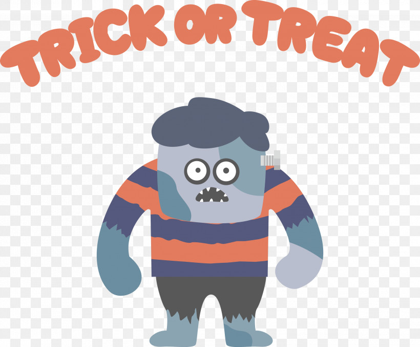 Trick Or Treat Halloween, PNG, 3000x2476px, Trick Or Treat, Cartoon, Drawing, Halloween, Humour Download Free