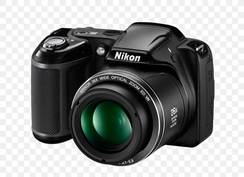 Nikon Coolpix L340 20.2 MP Compact Digital Camera, PNG, 700x595px, Pointandshoot Camera, Camera, Camera Accessory, Camera Lens, Cameras Optics Download Free
