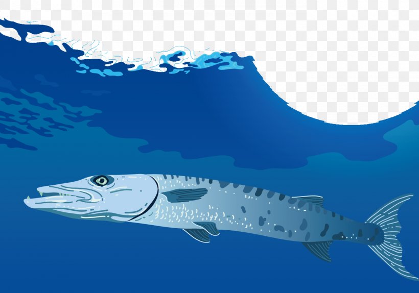 Sea Illustration, PNG, 1400x980px, Sea, Barracudas, Cartilaginous Fish, Cartoon, Ecosystem Download Free