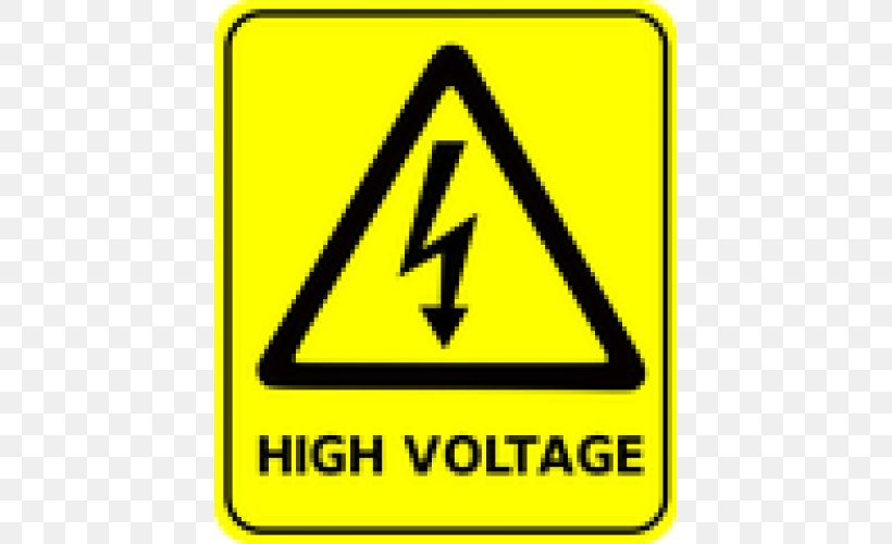 Occupational Safety And Health High Voltage Sign Hazard, PNG, 500x500px, Safety, Area, Brand, Construction Site Safety, Electrician Download Free