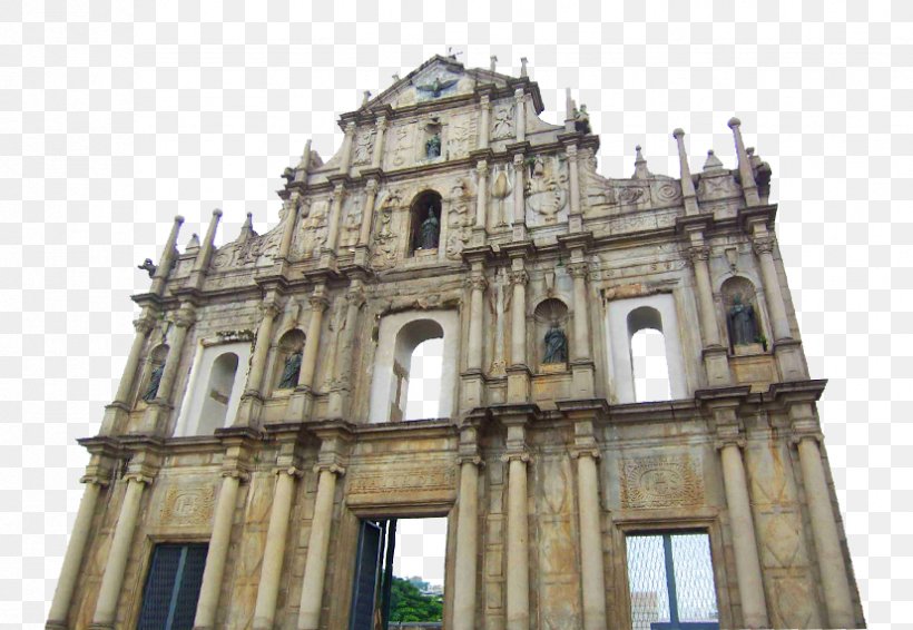 Ruins Of St. Paul's Fortaleza Do Monte Hong Kong Hotel Zhuhai, PNG, 827x571px, Fortaleza Do Monte, Abbey, Basilica, Building, Byzantine Architecture Download Free