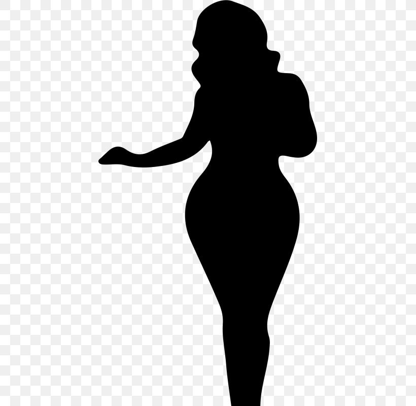 Silhouette Woman Clip Art, PNG, 431x800px, Silhouette, Arm, Black, Black And White, Drawing Download Free