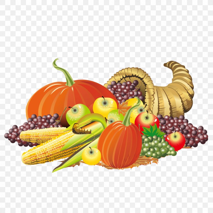 Thanksgiving Cornucopia Clip Art, PNG, 1000x1000px, Thanksgiving, Calabaza, Cornucopia, Cucurbita, Diet Food Download Free
