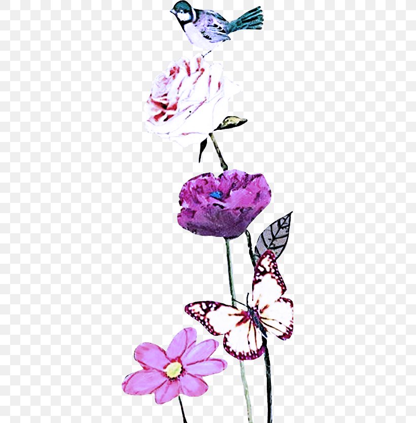 Flower Purple Pink Butterfly Violet, PNG, 339x834px, Flower, Butterfly, Cut Flowers, Moths And Butterflies, Petal Download Free