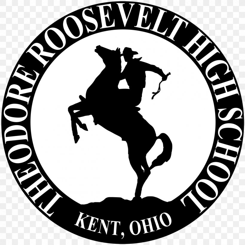 Theodore Roosevelt High School Kent State University Ravenna High School Brady Lake Sugar Bush Knolls, PNG, 1200x1200px, Theodore Roosevelt High School, Area, Black, Black And White, Brand Download Free