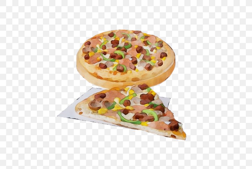 Food Cuisine Dish Ingredient Pizza, PNG, 550x550px, Watercolor, Baked Goods, Cuisine, Dessert, Dish Download Free