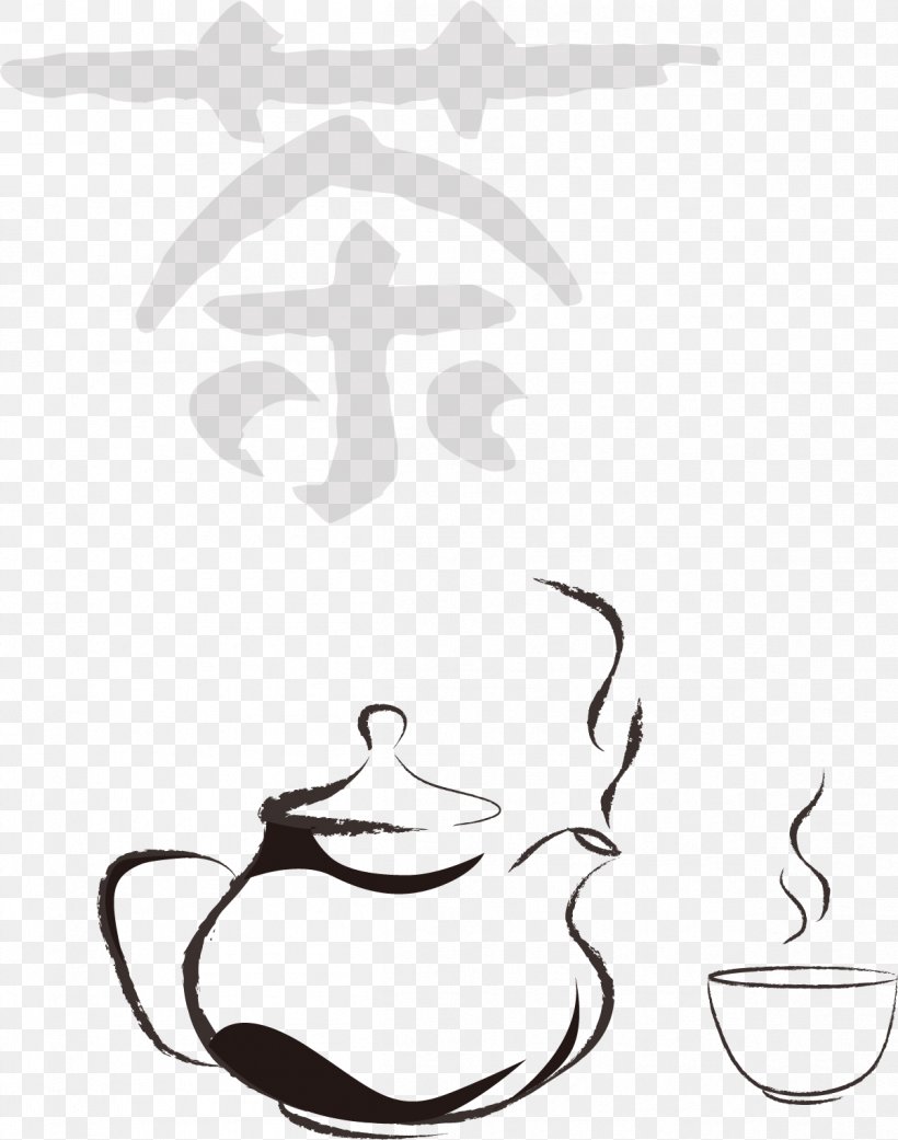 Teaware Teapot Teacup, PNG, 1201x1526px, Tea, Art, Blackandwhite, Cartoon, Ceramic Download Free