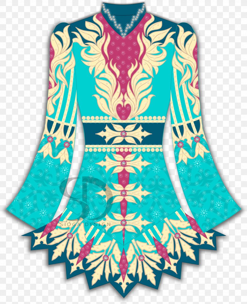 Dress Sleeve Outerwear Pattern, PNG, 2164x2658px, Dress, Aqua, Clothing, Costume Design, Dance Download Free