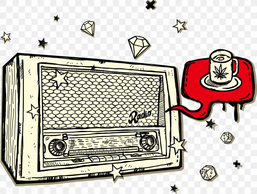 Radio Clip Art, PNG, 1882x1426px, Radio, Brand, Cartoon, Creativity, Furniture Download Free