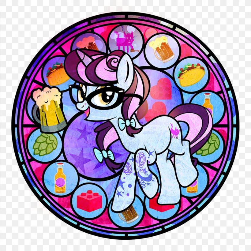 Scootaloo Stained Glass Illustration Drawing Comics, PNG, 1024x1024px, Scootaloo, Area, Art, Birthday, Cartoon Download Free