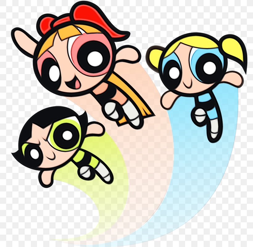 Bubbles Powerpuff Girls, PNG, 784x800px, Watercolor, Blossom Bubbles And Buttercup, Buttercup, Cartoon, Drawing Download Free
