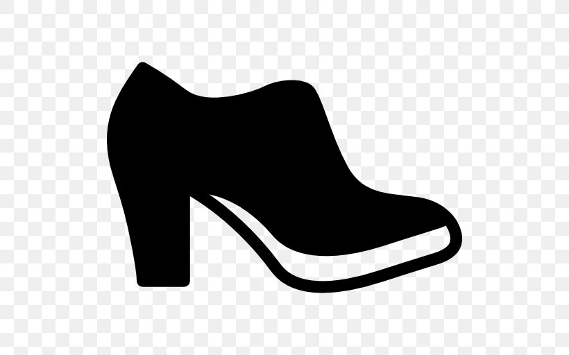 High-heeled Shoe Clip Art, PNG, 512x512px, Highheeled Shoe, Black, Black And White, Black M, Footwear Download Free