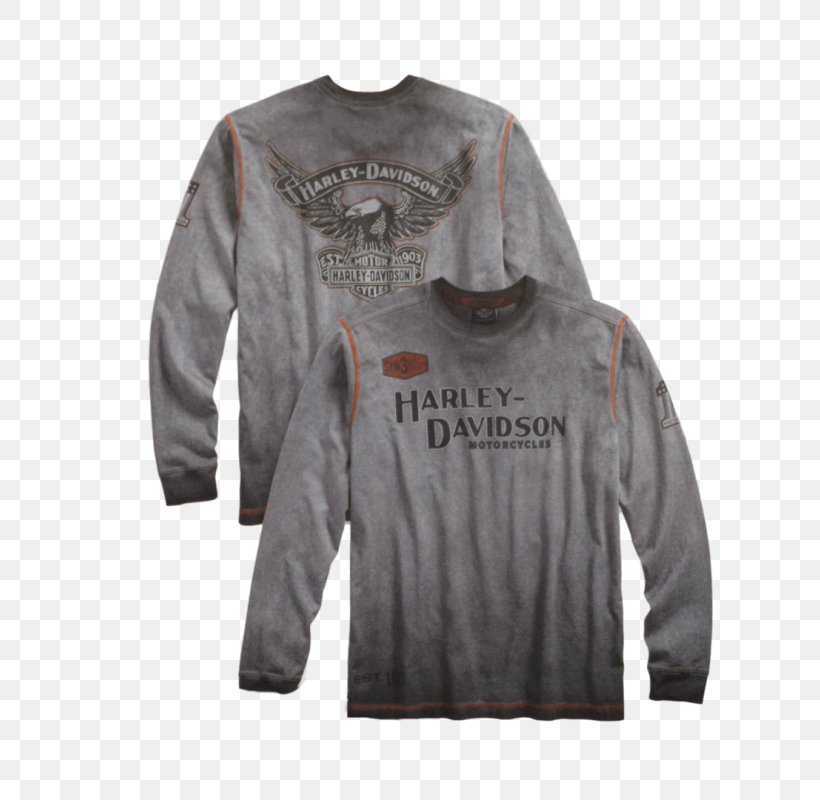 Long-sleeved T-shirt Long-sleeved T-shirt Hoodie Harley-Davidson, PNG, 800x800px, Tshirt, Clothing, Collar, Cuff, Harleydavidson Download Free