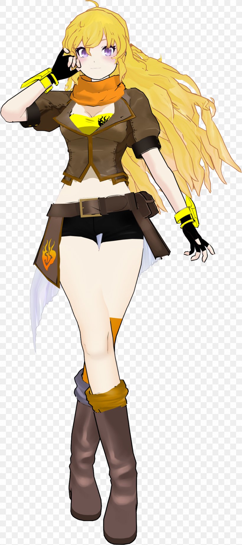 Yang Xiao Long RTX Cosplay DeviantArt Rooster Teeth, PNG, 952x2140px, Watercolor, Cartoon, Flower, Frame, Heart Download Free