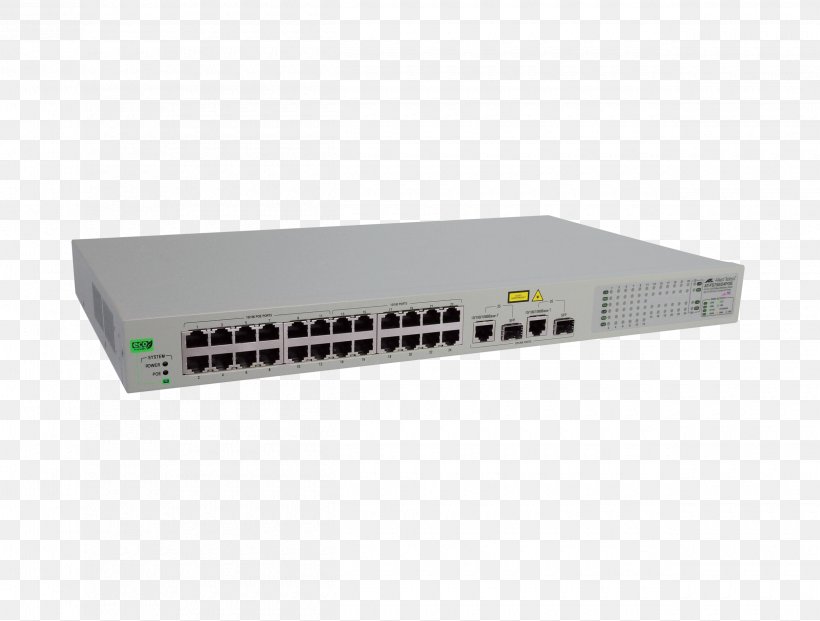 Network Switch RF Modulator Allied Telesis AT FS750/24POE WebSmart Switch Ethernet Hub, PNG, 2500x1894px, Network Switch, Allied Telesis, Computer Network, Computer Port, Electronic Component Download Free